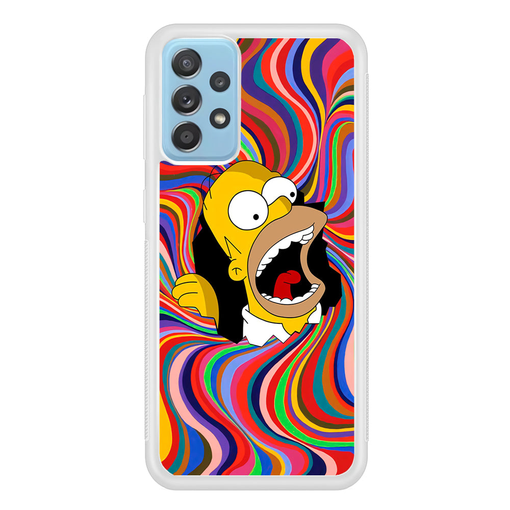 Homer Simpson Screaming Forward Samsung Galaxy A52 Case