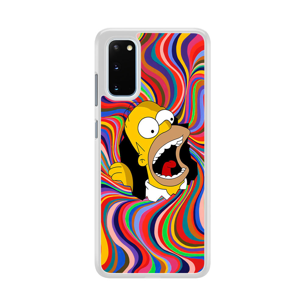 Homer Simpson Screaming Forward Samsung Galaxy S20 Case