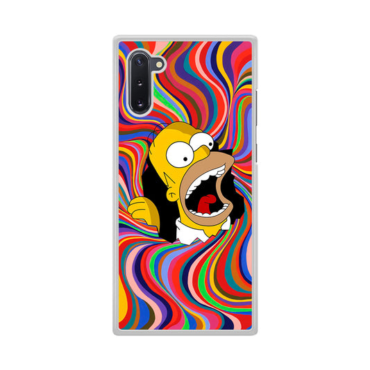 Homer Simpson Screaming Forward Samsung Galaxy Note 10 Case