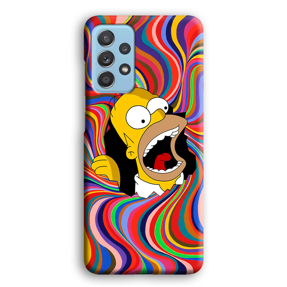 Homer Simpson Screaming Forward Samsung Galaxy A52 Case