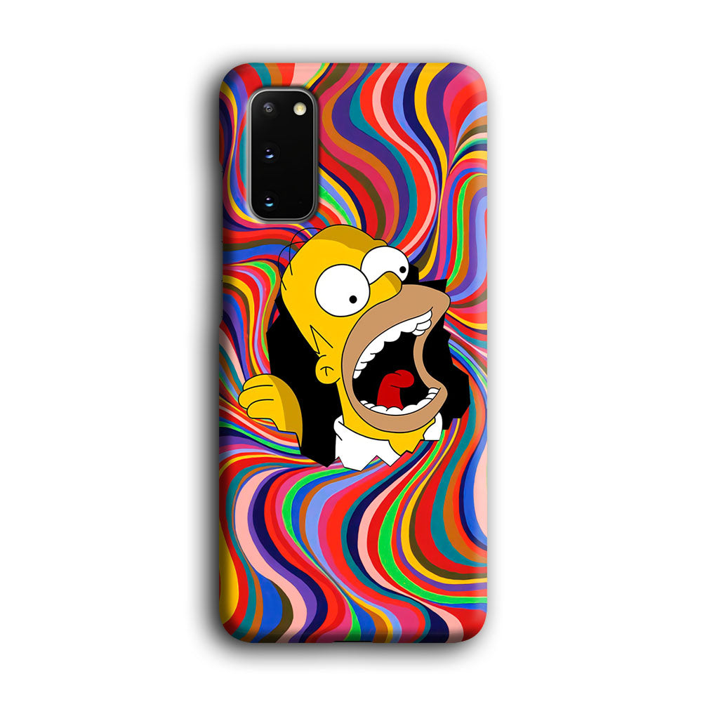 Homer Simpson Screaming Forward Samsung Galaxy S20 Case