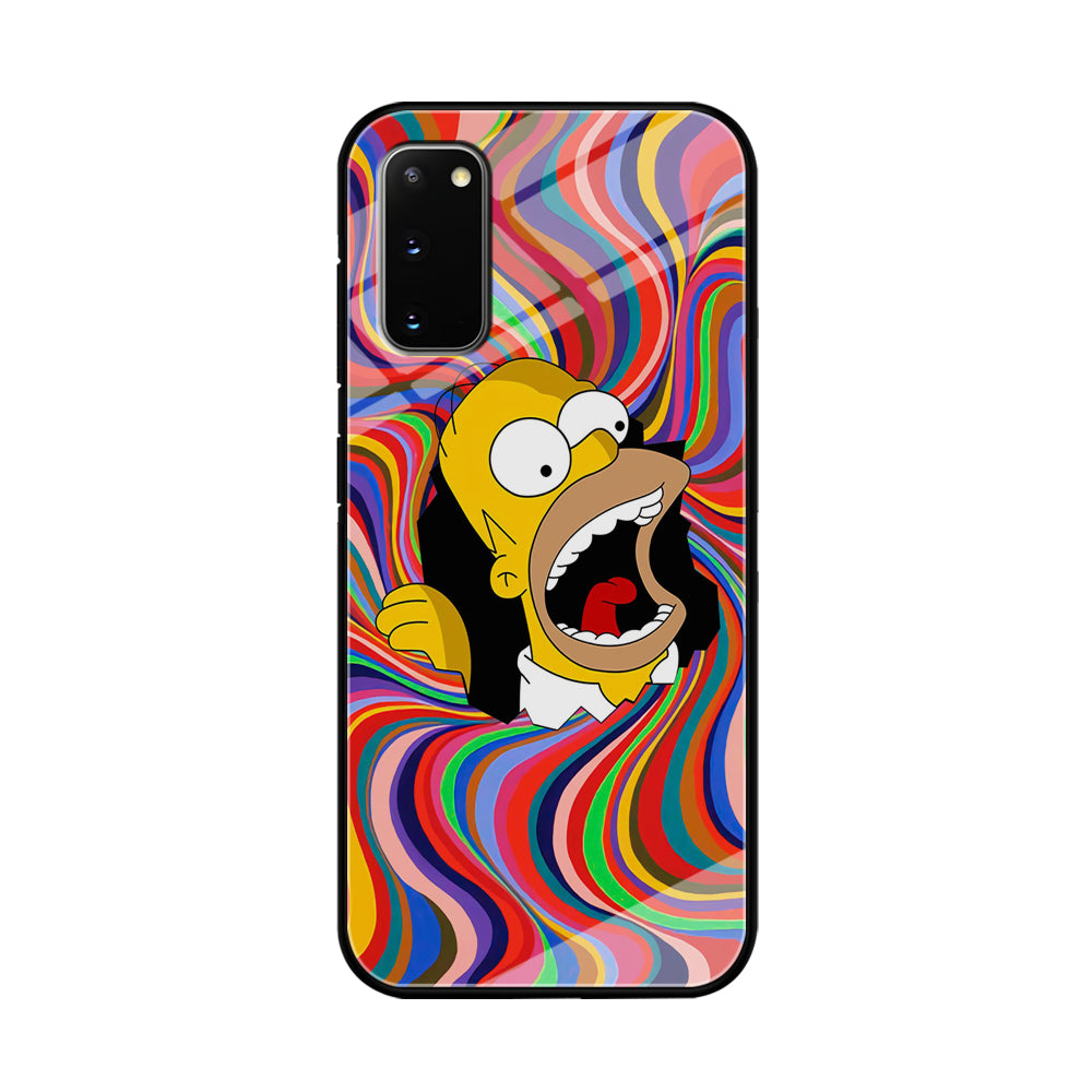 Homer Simpson Screaming Forward Samsung Galaxy S20 Case