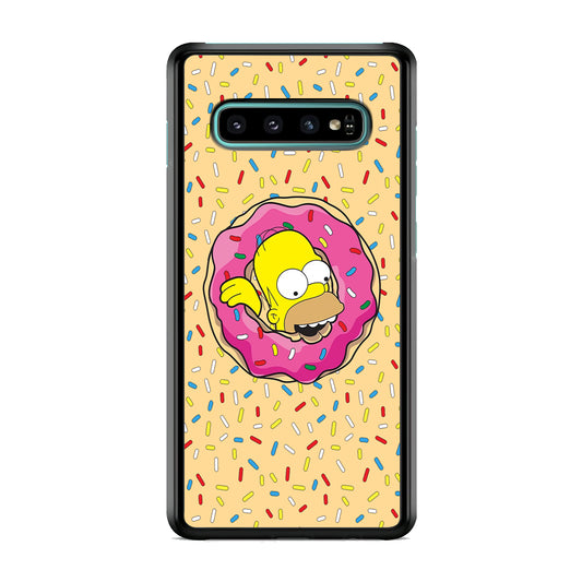 Homer Simpson Donut Dreams Samsung Galaxy S10 Case