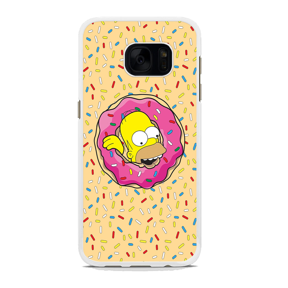 Homer Simpson Donut Dreams Samsung Galaxy S7 Edge Case