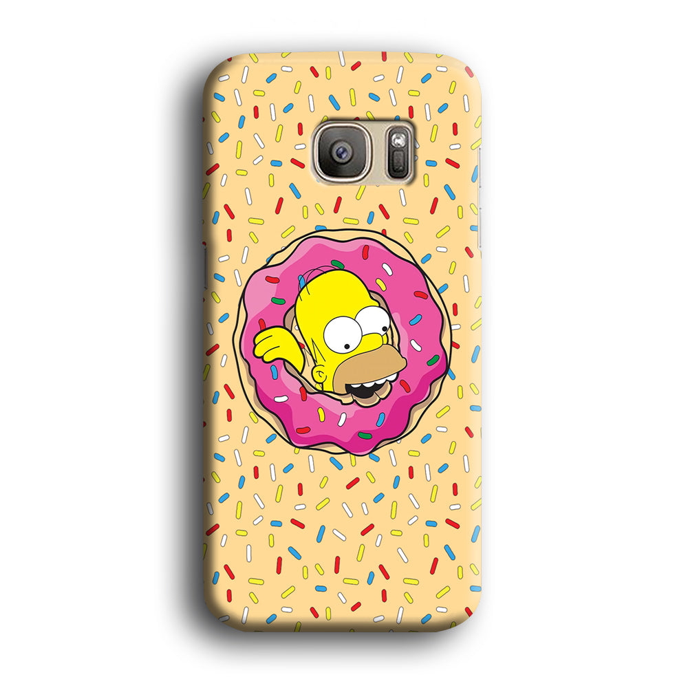 Homer Simpson Donut Dreams Samsung Galaxy S7 Edge Case