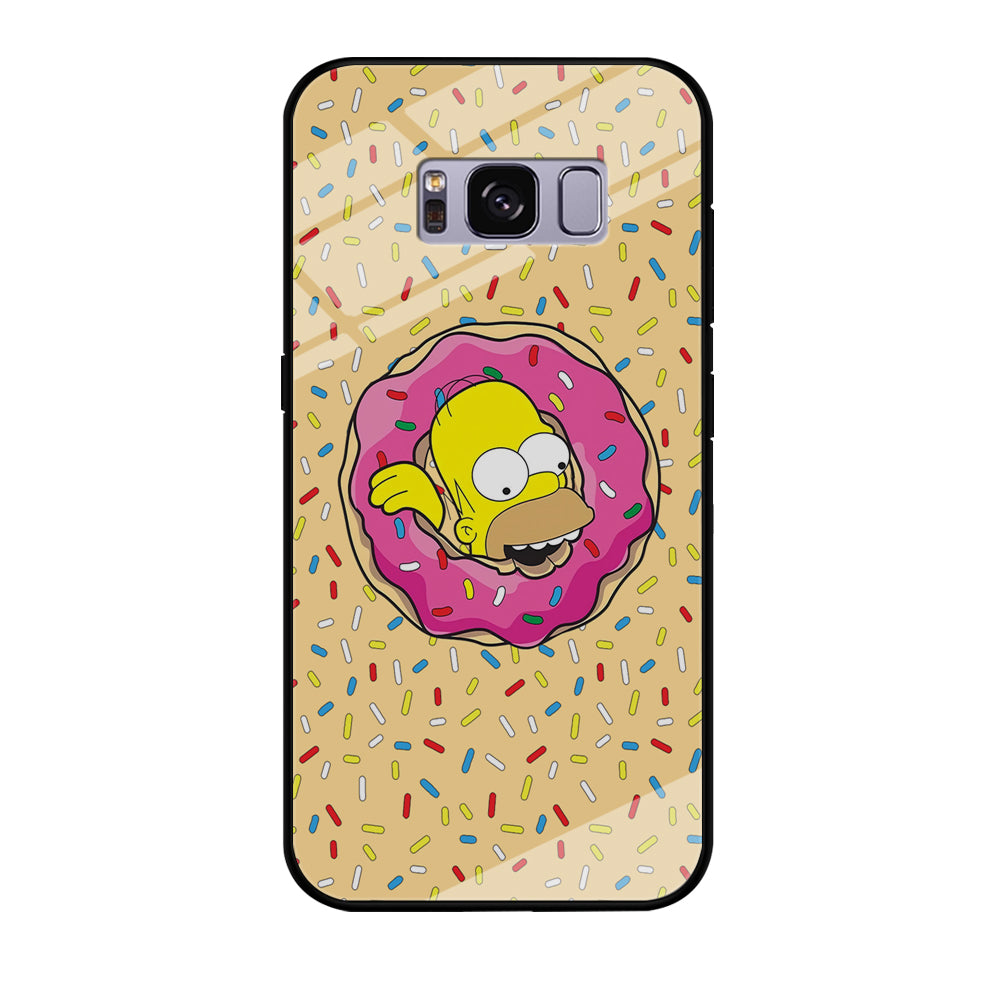 Homer Simpson Donut Dreams Samsung Galaxy S8 Plus Case Tempered Glass Case