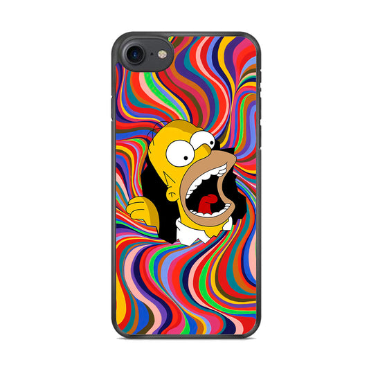Homer Simpson Screaming Forward iPhone 8 Case