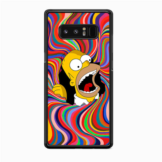 Homer Simpson Screaming Forward Samsung Galaxy Note 8 Case