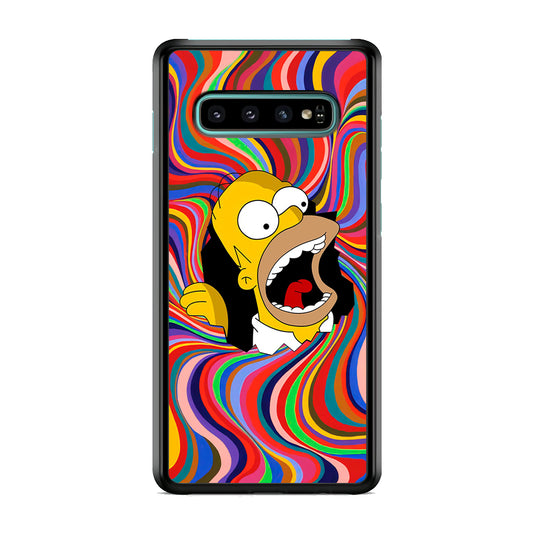 Homer Simpson Screaming Forward Samsung Galaxy S10 Case