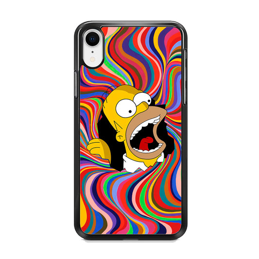 Homer Simpson Screaming Forward iPhone XR Case