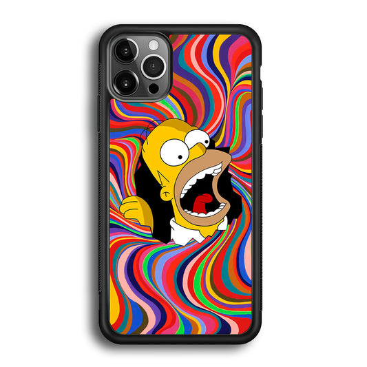 Homer Simpson Screaming Forward iPhone 12 Pro Case