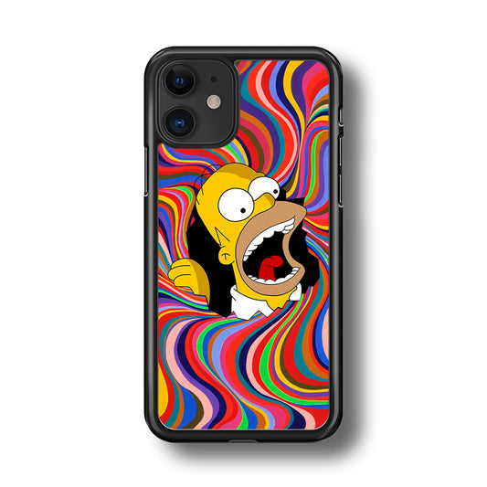 Homer Simpson Screaming Forward iPhone 11 Case