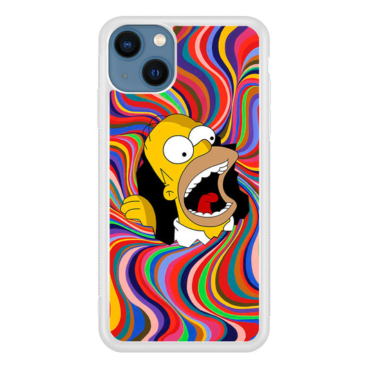 Homer Simpson Screaming Forward iPhone 13 Case