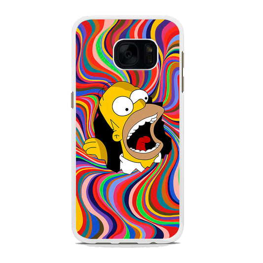 Homer Simpson Screaming Forward Samsung Galaxy S7 Case