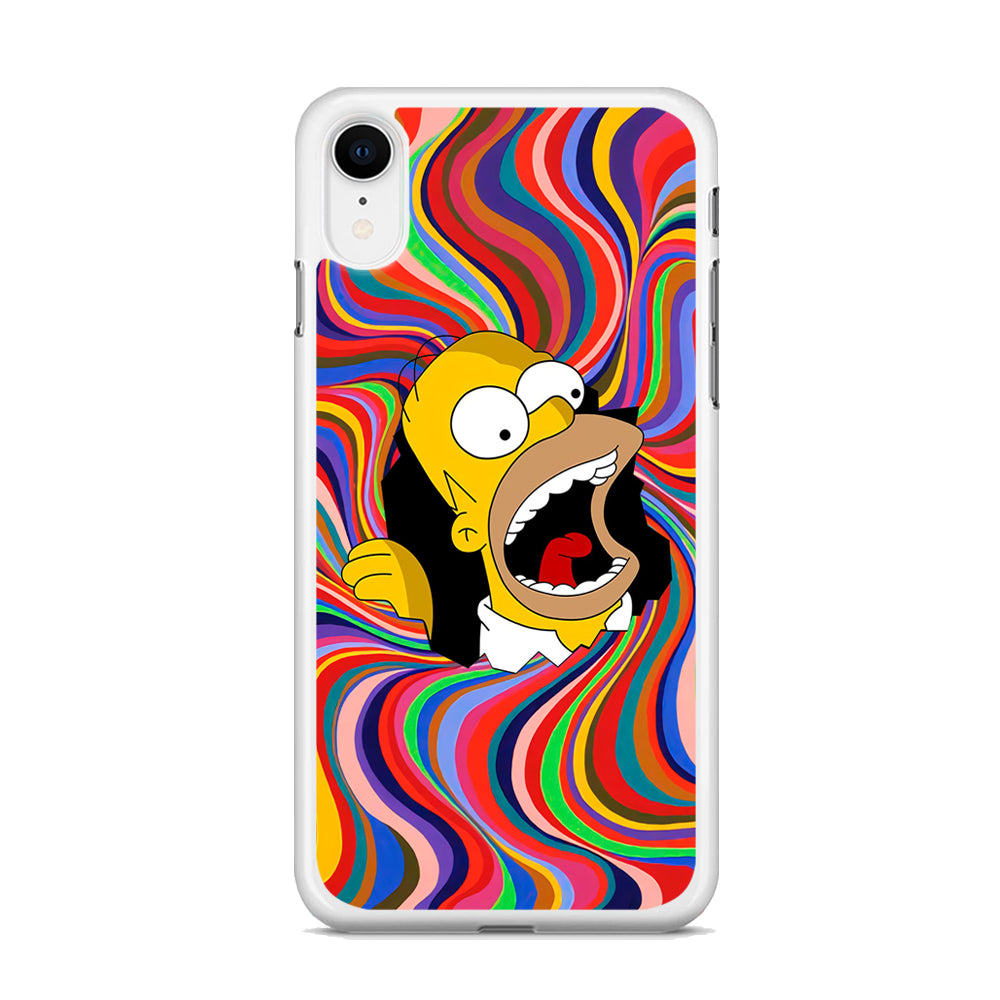 Homer Simpson Screaming Forward iPhone XR Case