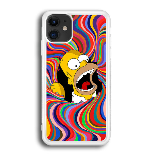 Homer Simpson Screaming Forward iPhone 12 Case
