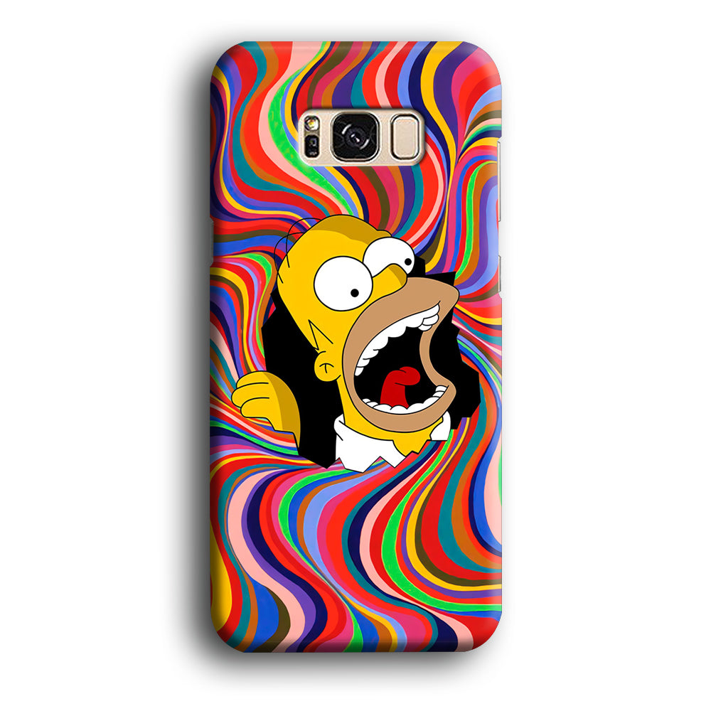Homer Simpson Screaming Forward Samsung Galaxy S8 Plus Case 3D Case