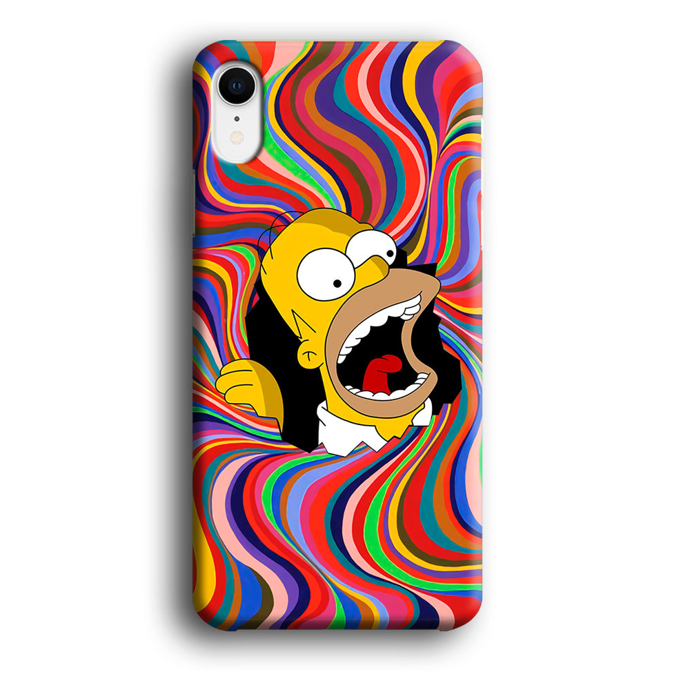 Homer Simpson Screaming Forward iPhone XR Case