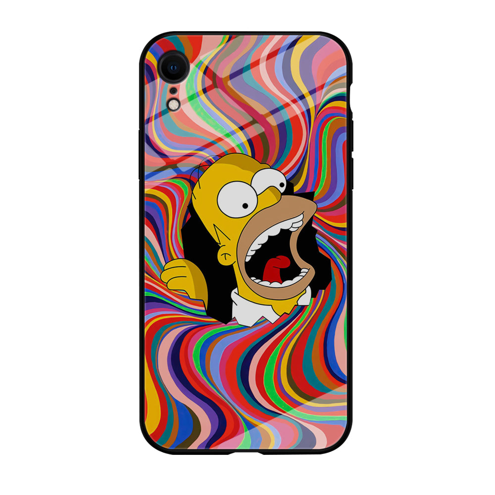 Homer Simpson Screaming Forward iPhone XR Case
