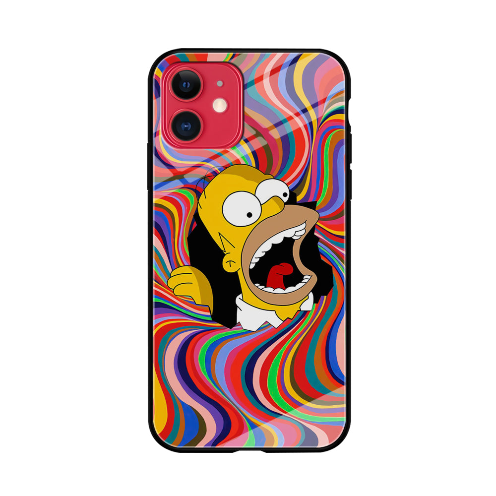 Homer Simpson Screaming Forward iPhone 11 Case