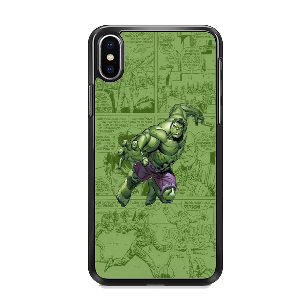 Hulk Comic iPhone X Case
