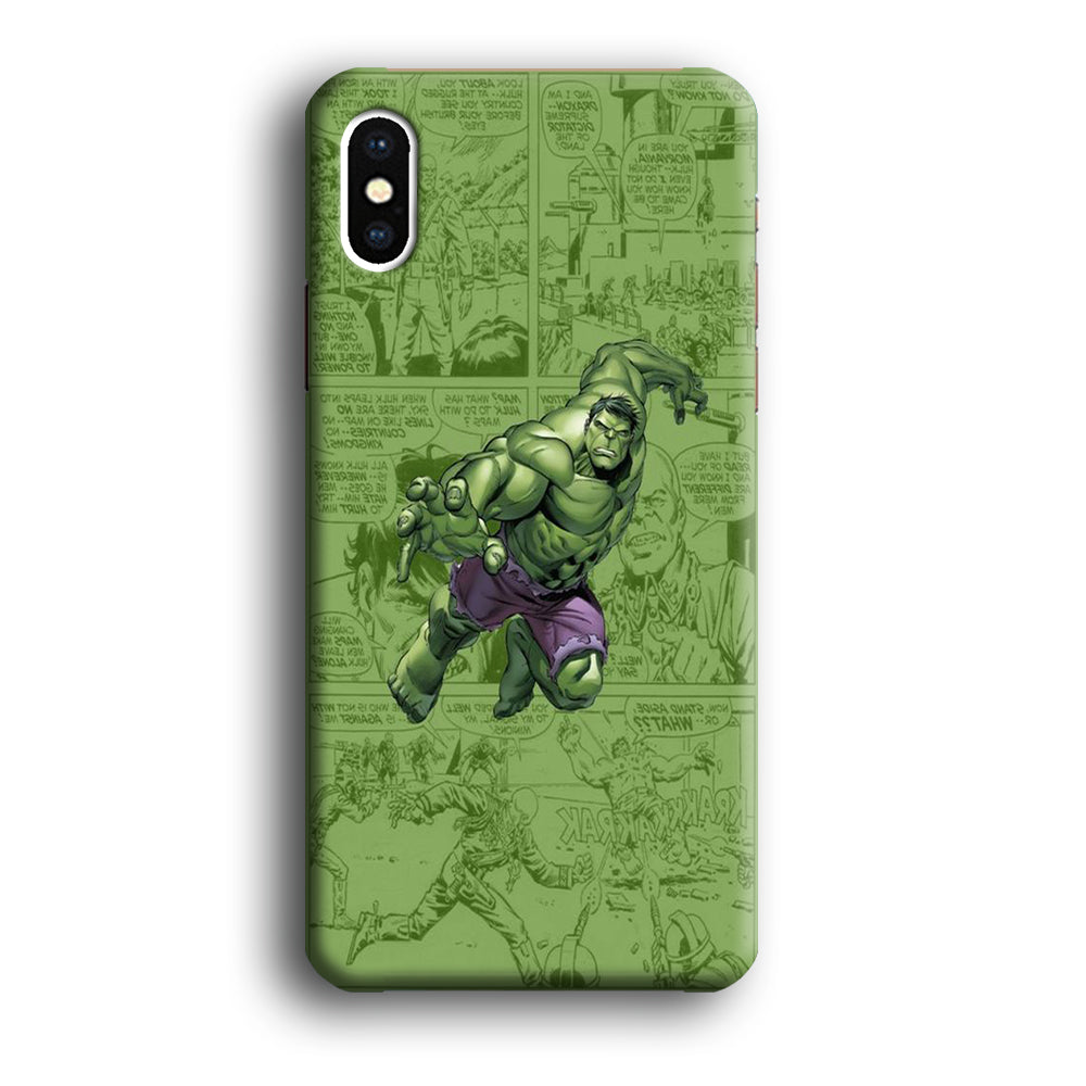 Hulk Comic iPhone XS MAX Case