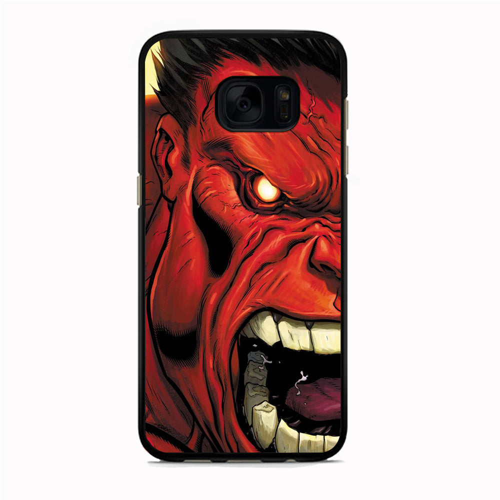 Hulk Red Half Face Samsung Galaxy S7 Case