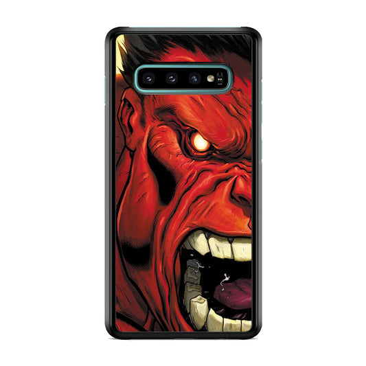 Hulk Red Half Face Samsung Galaxy S10 Case