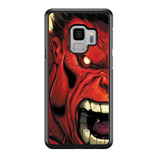 Hulk Red Half Face Samsung Galaxy S9 Case