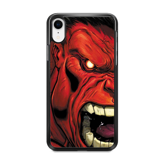 Hulk Red Half Face iPhone XR Case