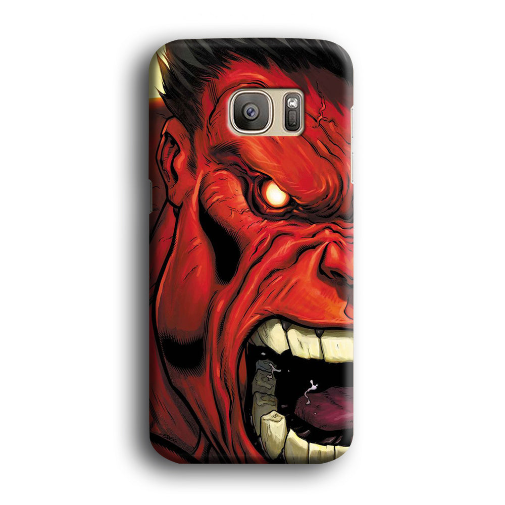 Hulk Red Half Face Samsung Galaxy S7 Edge Case