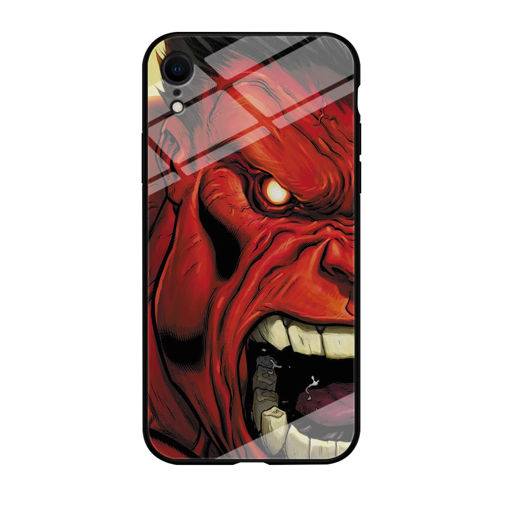 Hulk Red Half Face iPhone XR Case