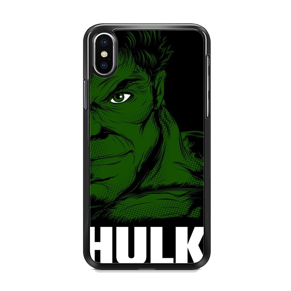 Hulk Word Cool Face iPhone X Case