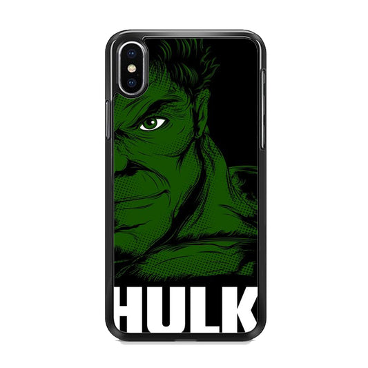 Hulk Word Cool Face iPhone X Case