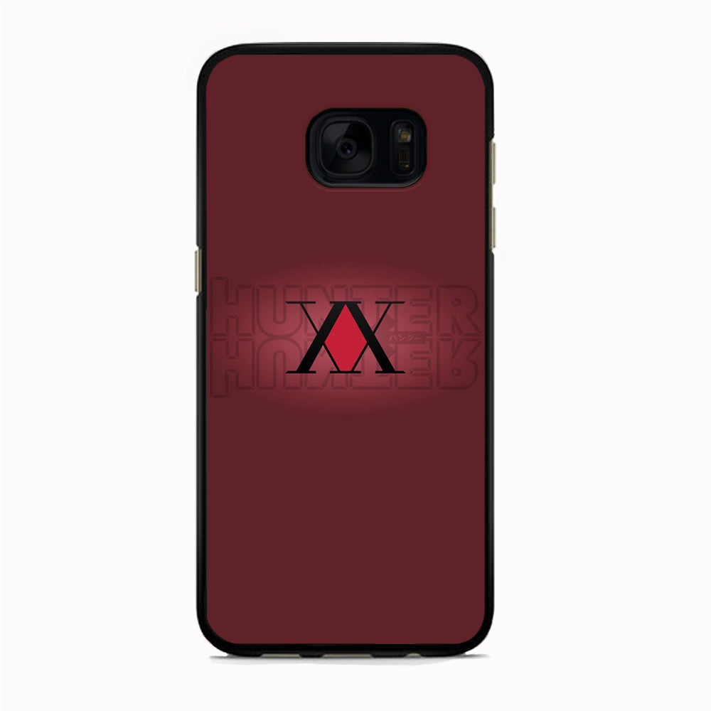Hunter X Hunter Maroon Logo Samsung Galaxy S7 Edge Case