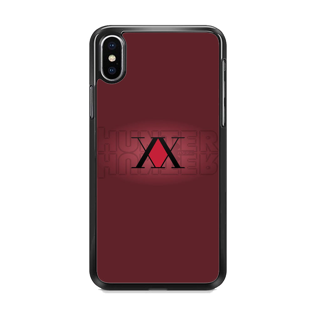 Hunter X Hunter Maroon Logo iPhone X Case