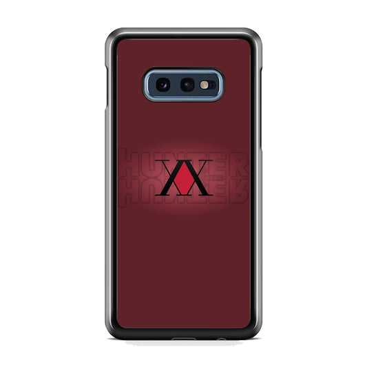 Hunter X Hunter Maroon Logo Samsung Galaxy S10E Case