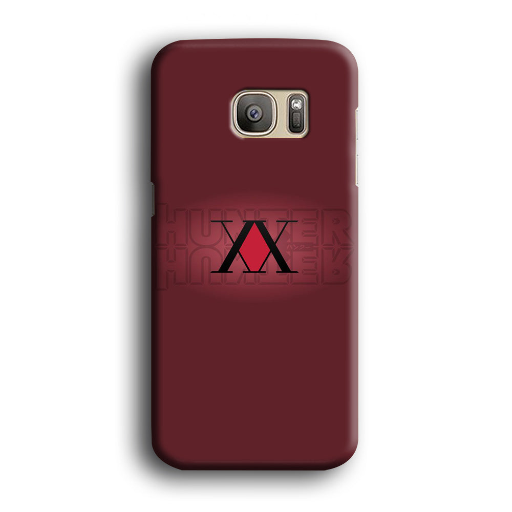 Hunter X Hunter Maroon Logo Samsung Galaxy S7 Edge Case