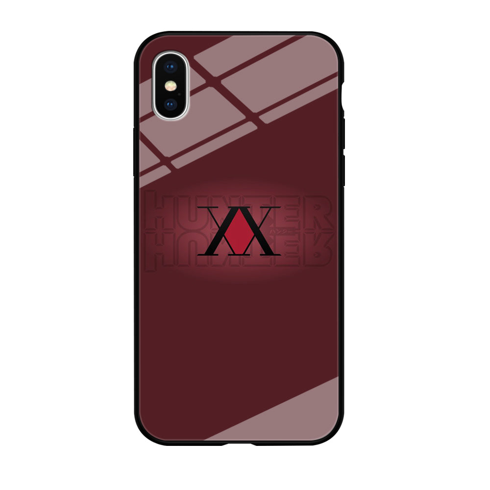 Hunter X Hunter Maroon Logo iPhone X Case