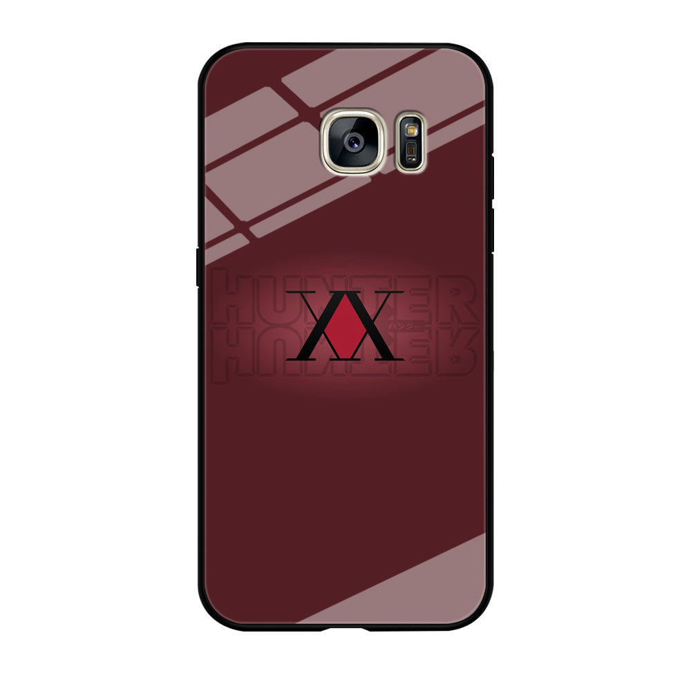 Hunter X Hunter Maroon Logo Samsung Galaxy S7 Edge Case