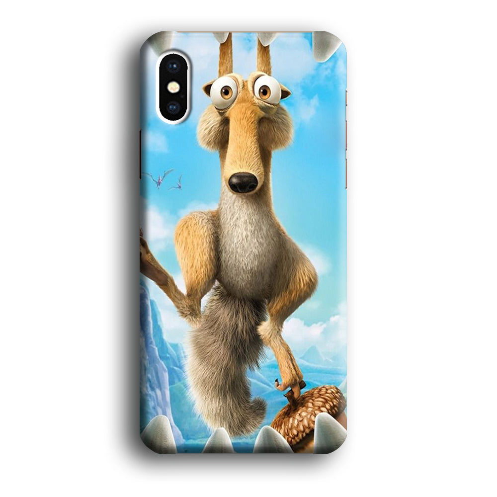 Ice Age Scrat In Front On The Mouth iPhone X Case