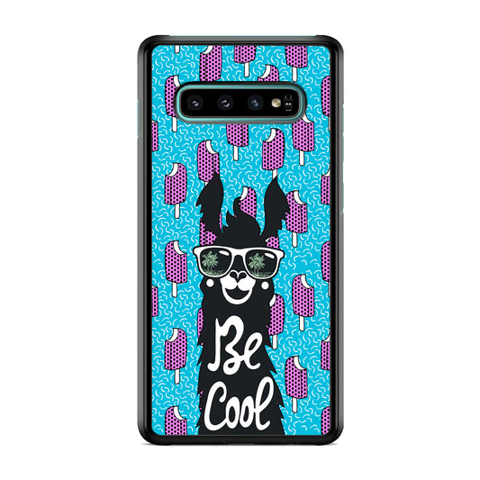 Ilama, Be Cool with Ice Cream Samsung Galaxy S10 Case
