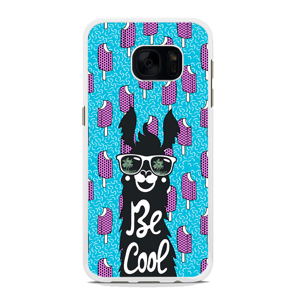 Ilama, Be Cool with Ice Cream Samsung Galaxy S7 Edge Case
