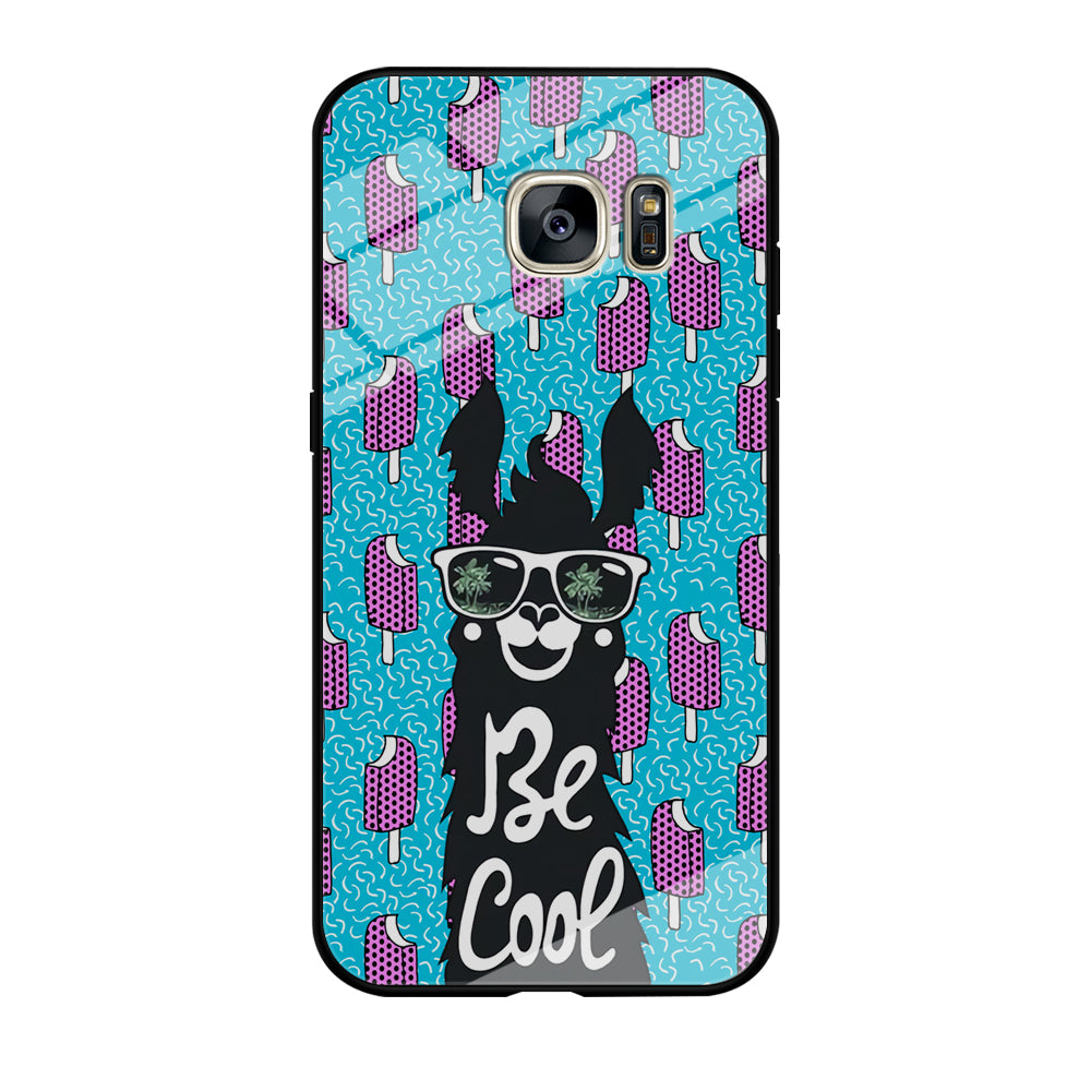 Ilama, Be Cool with Ice Cream Samsung Galaxy S7 Edge Case