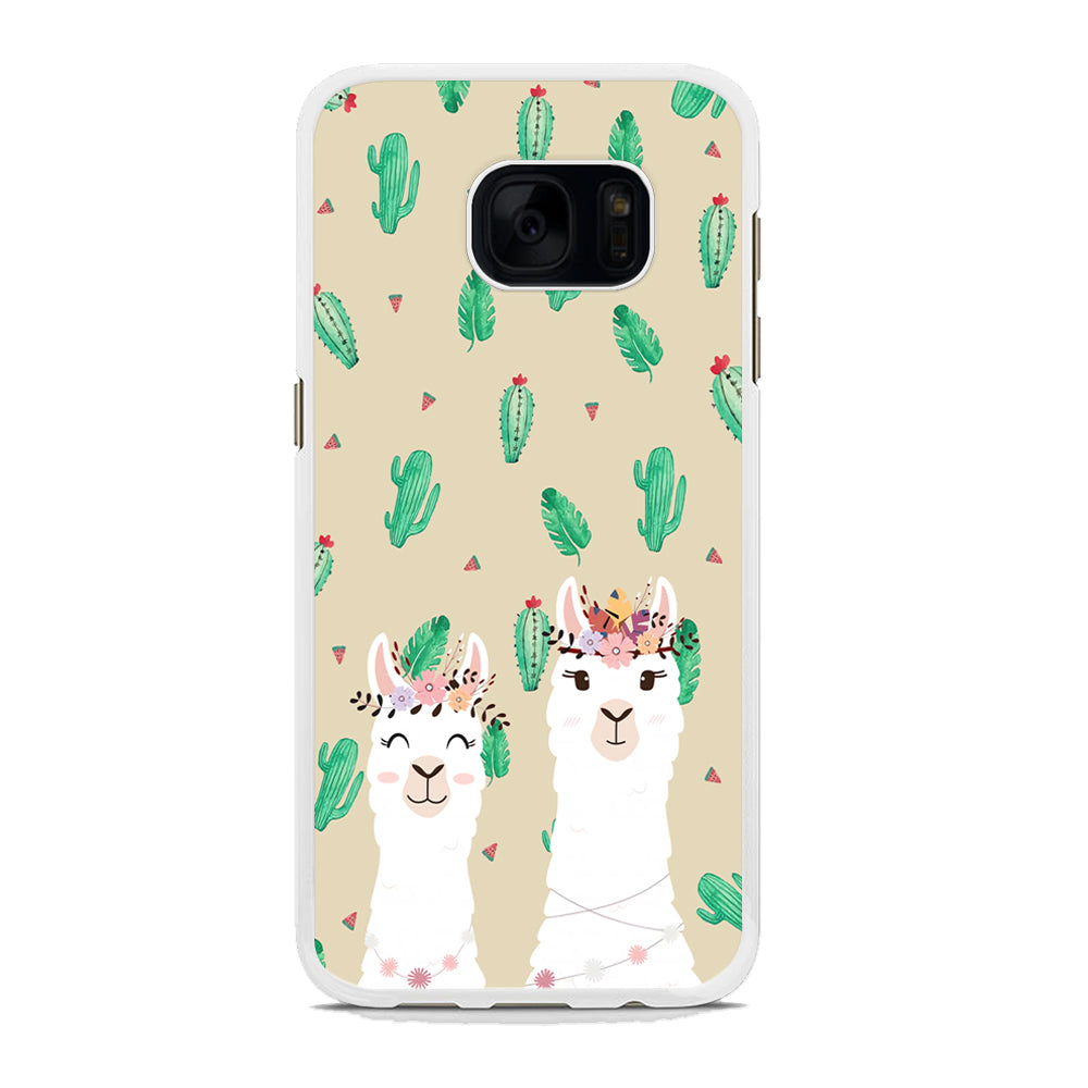Ilama The Sister Gathering Samsung Galaxy S7 Edge Case