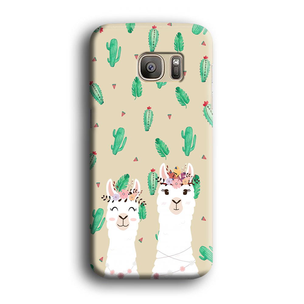 Ilama The Sister Gathering Samsung Galaxy S7 Edge Case