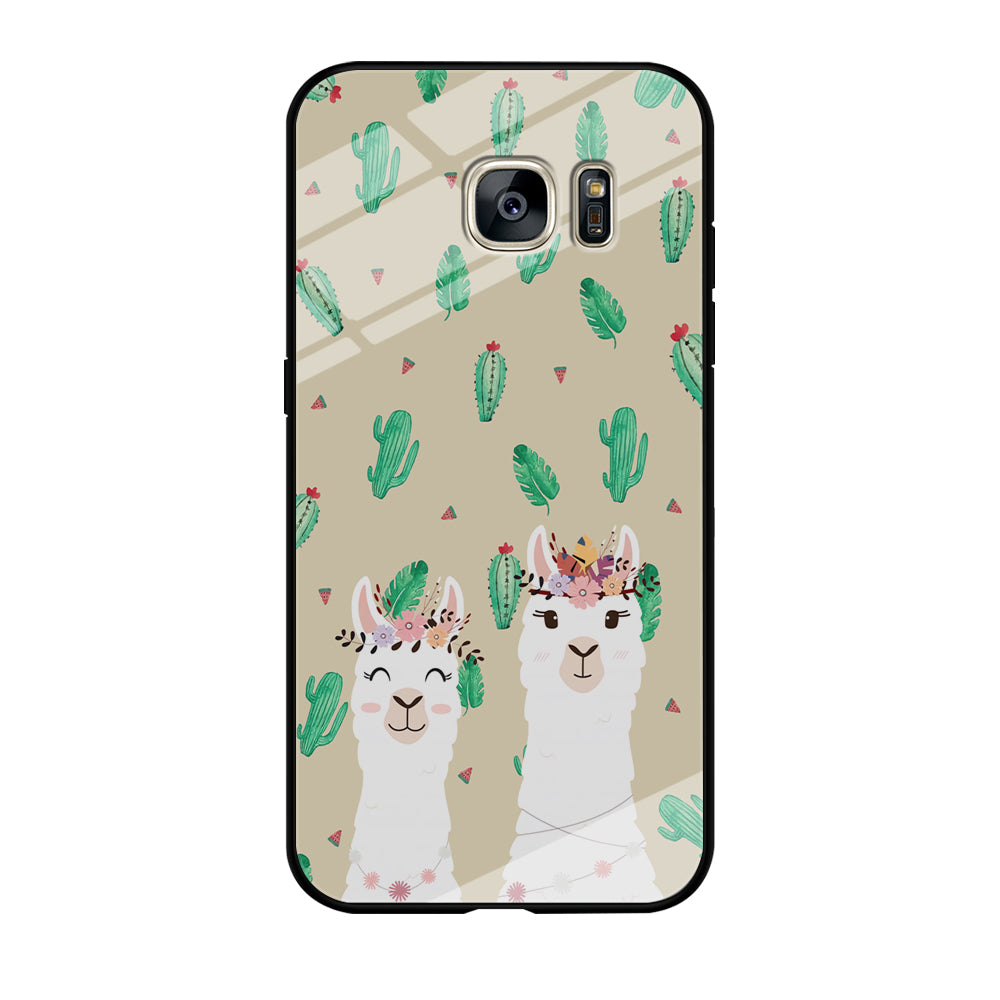 Ilama The Sister Gathering Samsung Galaxy S7 Edge Case