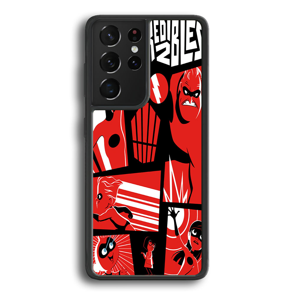 Incredibles Frame Red Samsung Galaxy S21 Ultra Case