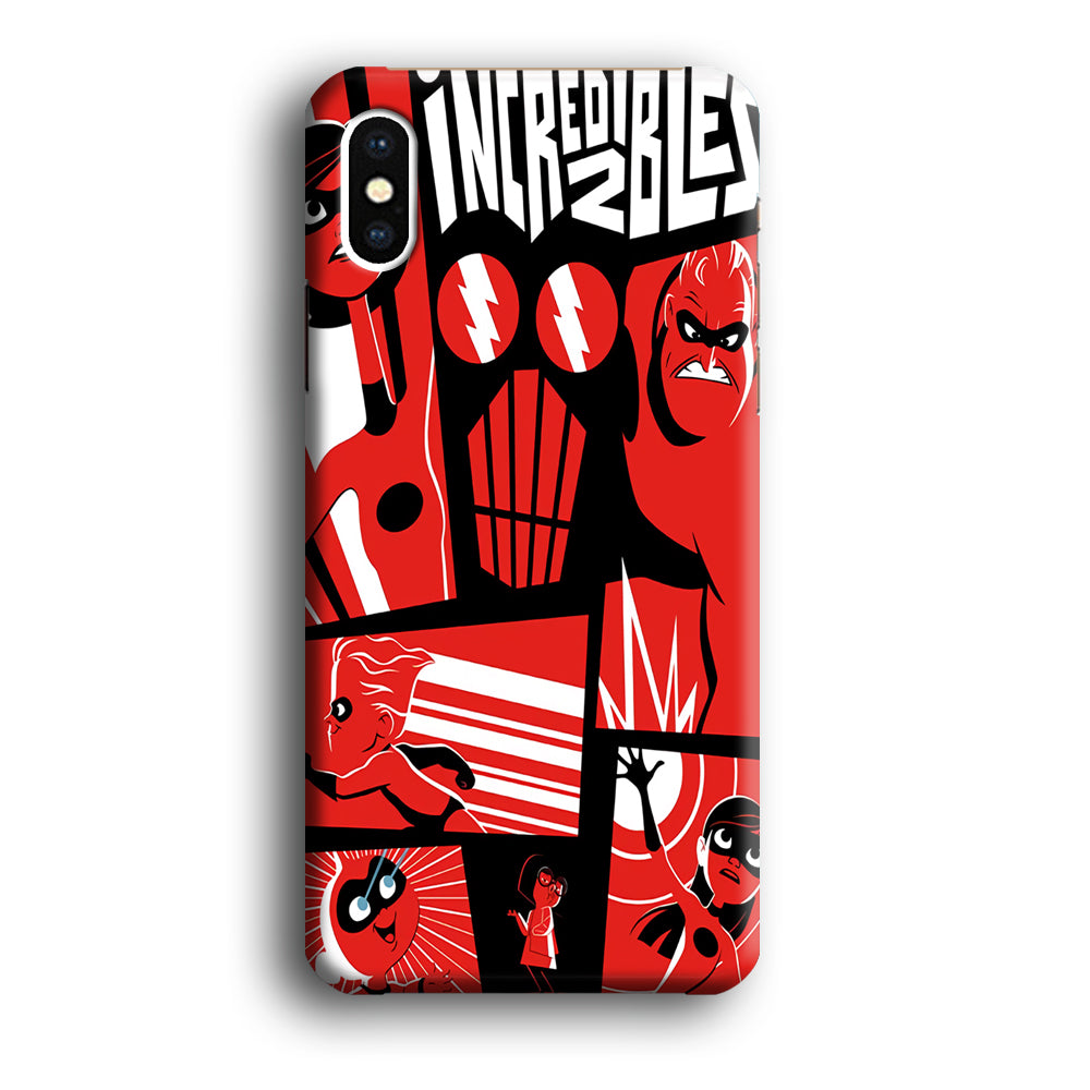 Incredibles Frame Red iPhone X Case