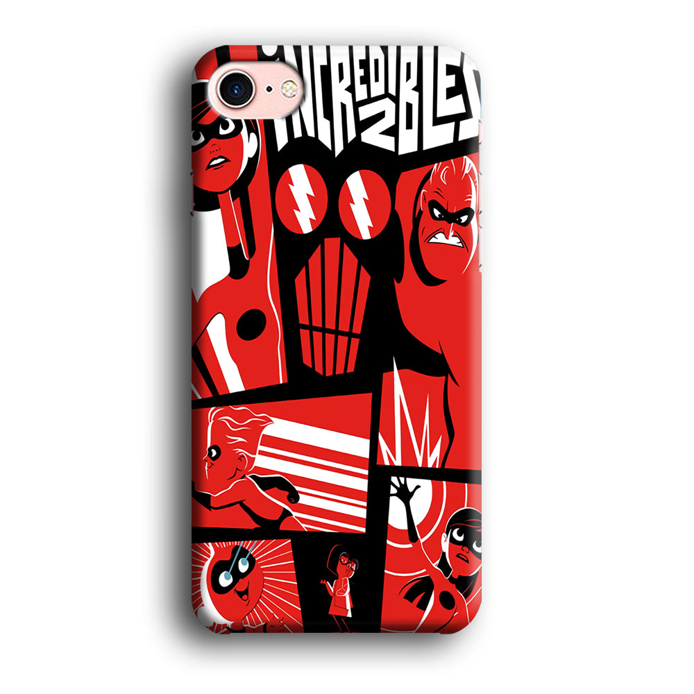 Incredibles Frame Red iPhone 8 Case